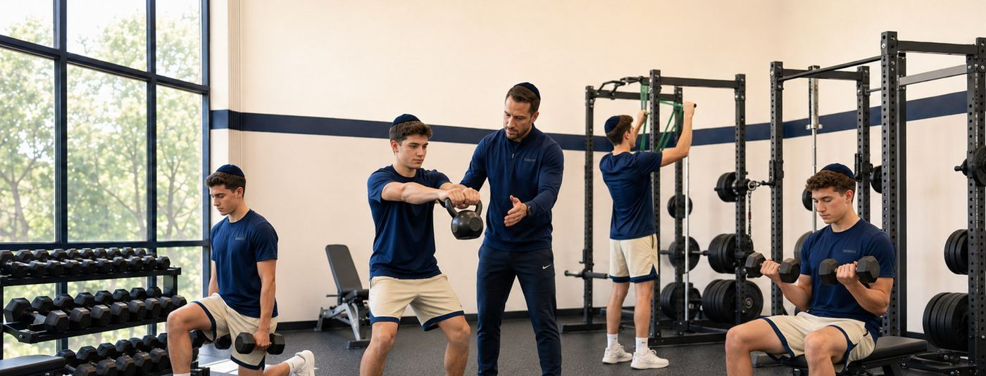 Weight Training elective at Landow Jewish Academy