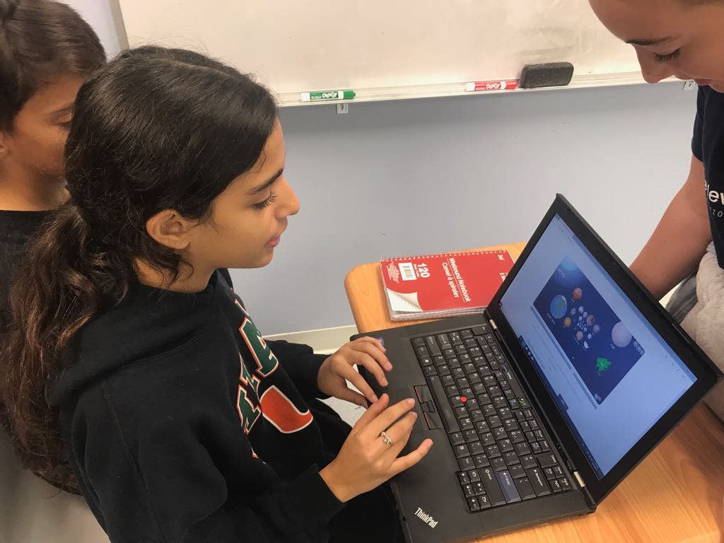 Student on laptop